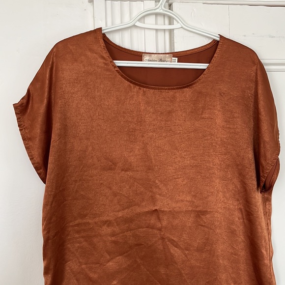 Rust Silky Tunic - Picture 3 of 3